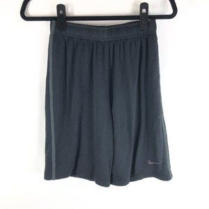 Nike Boys Monster Mesh Athletic Basketball Training Shorts Drawstring Black L